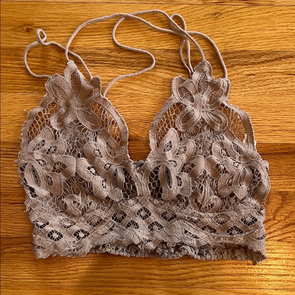 Free people Lace Bralette with Floral Design Size XS